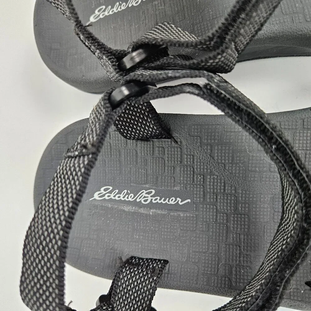 Eddie Bauer Black Strappy Water Trail Hiking Sandal 8